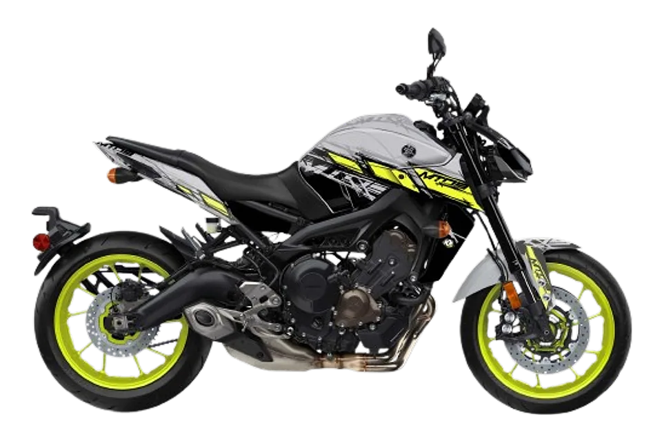طقم ملصقات YELLOW SET لدراجة Yamaha MT-09