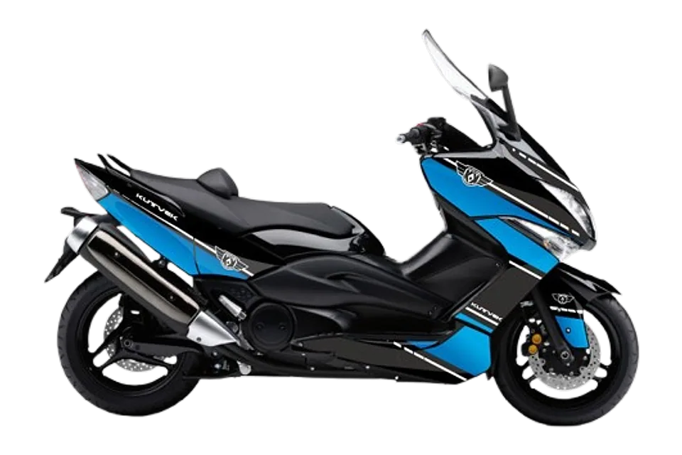طقم ملصقات COOPER لدراجة Yamaha TMAX 500