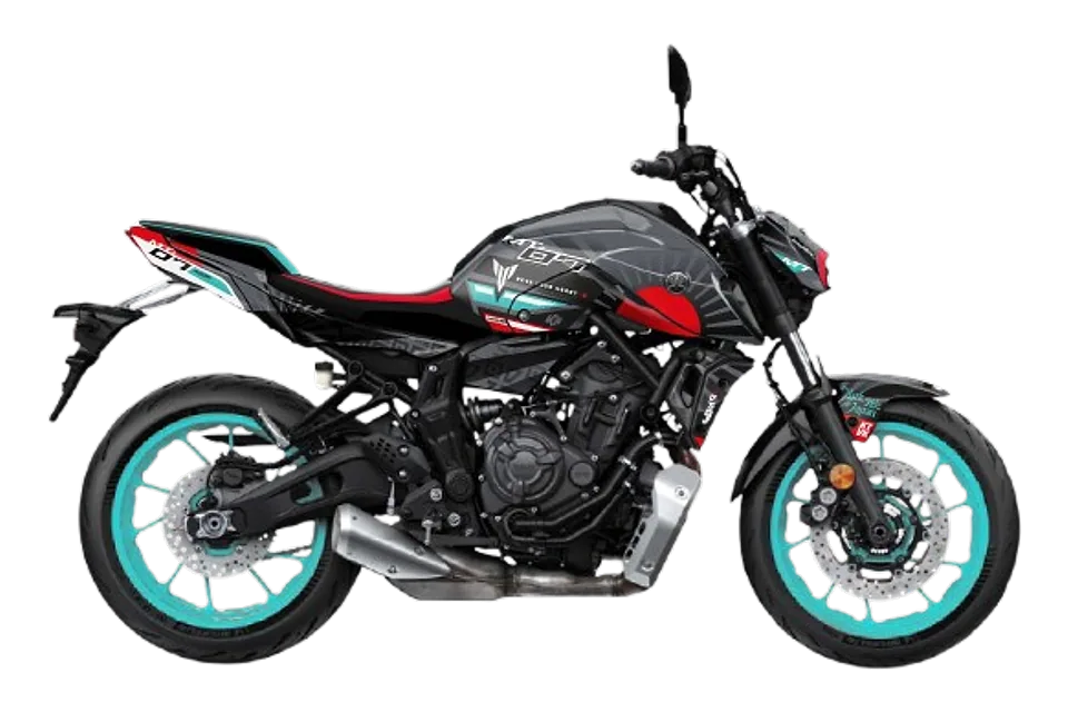 طقم ملصقات DARKSIDE لدراجة Yamaha MT-07