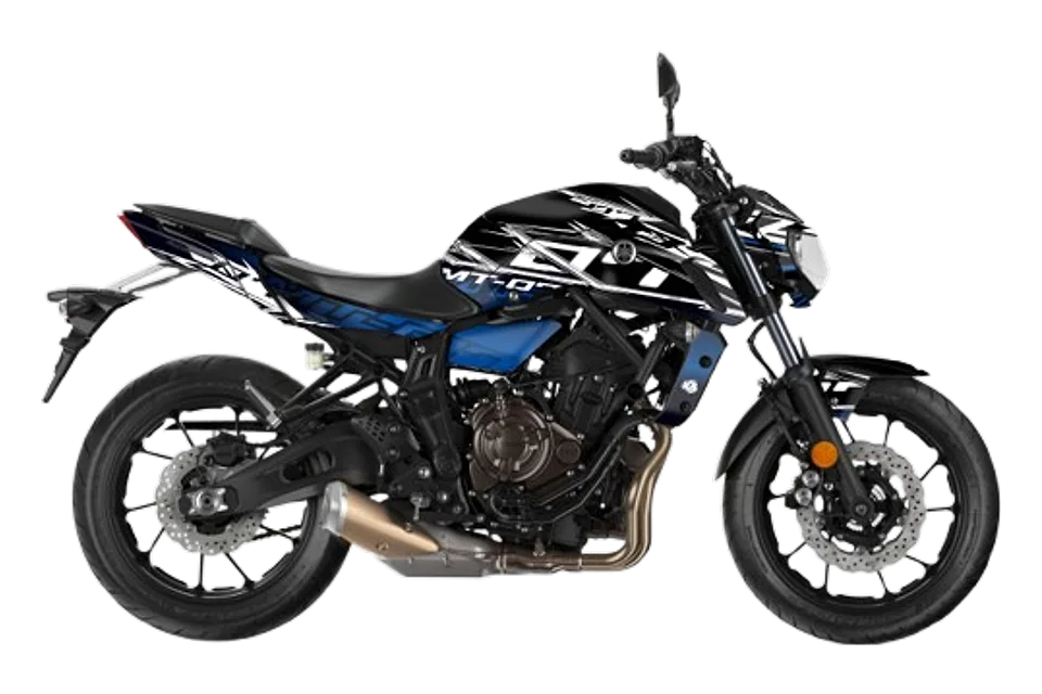 طقم ملصقات MISSION لدراجة Yamaha MT-07