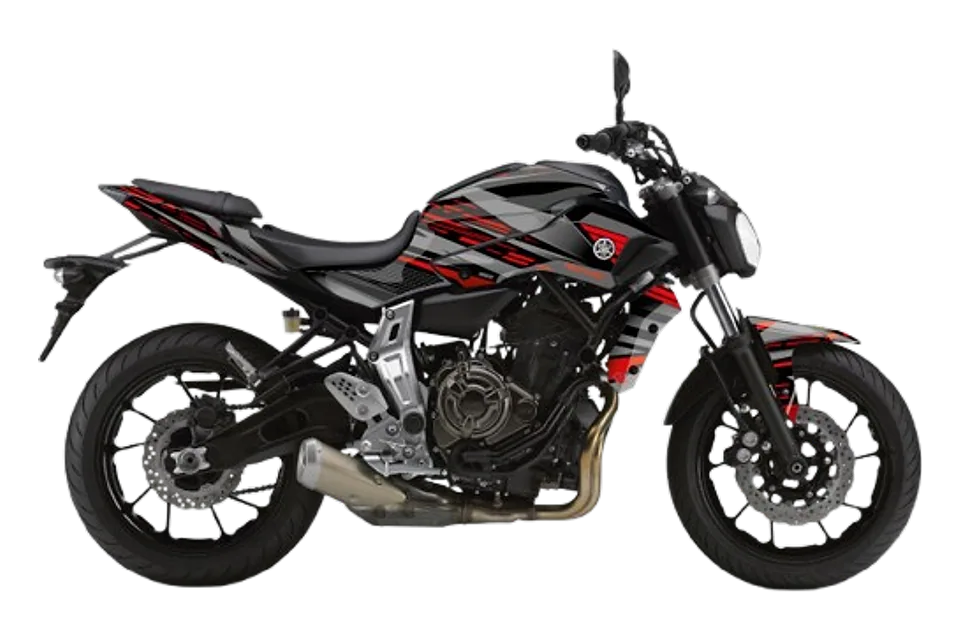 طقم ملصقات NIGHT لدراجة Yamaha MT-07