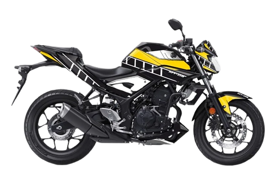 طقم ملصقات VINTAGE لدراجة Yamaha MT-03