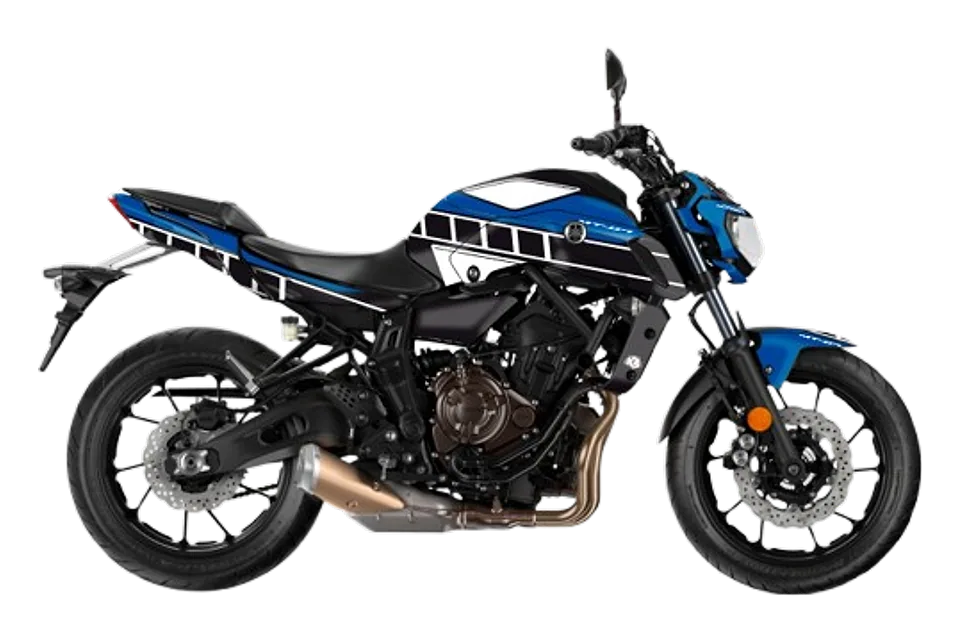 طقم ملصقات VINTAGE لدراجة Yamaha MT-07